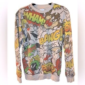 Looney Tunes Men’s Vintage Sweatshirt - Size Small (34-36) Bugs Bunny